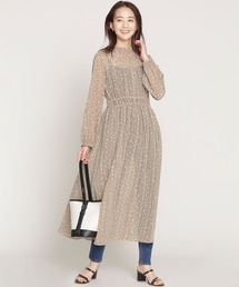 NANO universe | 小花プリント前後2WAYワンピース 長袖(ワンピース)