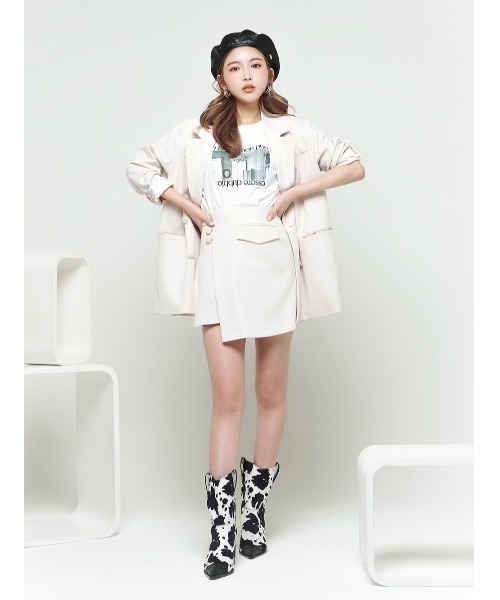 Darich(ダーリッチ)の「ロマンティックTシャツ(Tシャツ/カットソー・レディース・ホワイト/サックスブルー/ピンク/イエロー/ミント・FREE)」の12枚目の写真