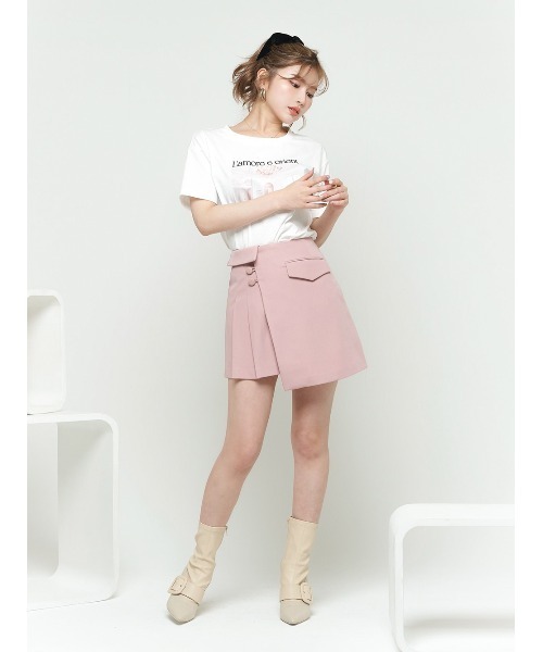 Darich(ダーリッチ)の「ロマンティックTシャツ(Tシャツ/カットソー・レディース・ホワイト/サックスブルー/ピンク/イエロー/ミント・FREE)」の15枚目の写真