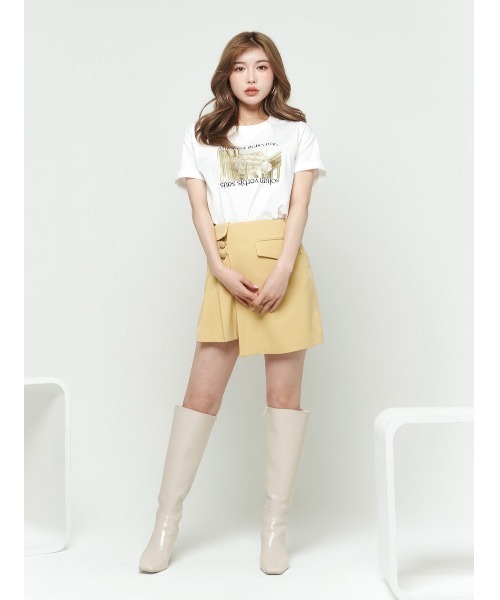 Darich(ダーリッチ)の「ロマンティックTシャツ(Tシャツ/カットソー・レディース・ホワイト/サックスブルー/ピンク/イエロー/ミント・FREE)」の17枚目の写真