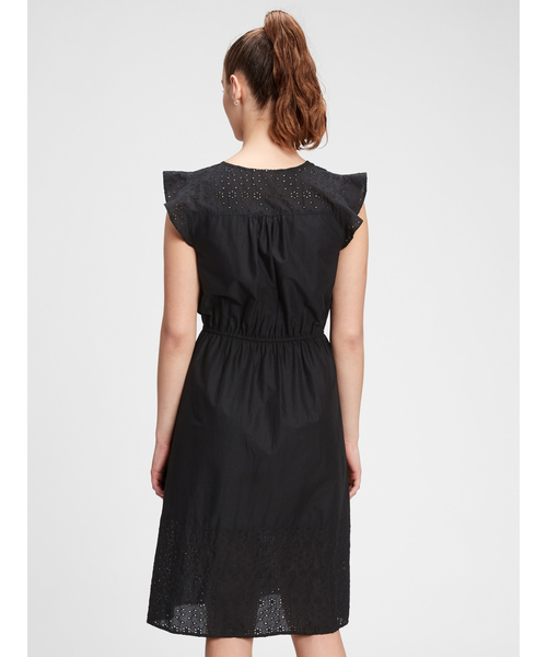 GAP(ギャップ)の「アイレット ミディワンピース(ワンピース・レディース・ホワイト/ブラック・XS/S/XXS/M/L)」の7枚目の写真