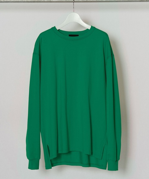 Wizzard（ウィザード）の「Wizzard ウィザード / BASIC PLAIN LONG SLEEVE T-SHIRT ベーシックプレーン長袖Tシャツ ロンT / WBSCS-CS030（Tシャツ/カットソー・メンズ・チャコール/ホワイト/ブラック/マスタード/レッド/グリーン/オレンジ/パープル/ライトイエロー/ライム/ターコイズブルー/ロイヤルブルー/ヘザーグレー/ダークグリーン/イエロー×グリーン/ラベンダー/ブルー系その他/グレイッシュベージュ/ライトグレー・2/1/3）」の9枚目の写真
