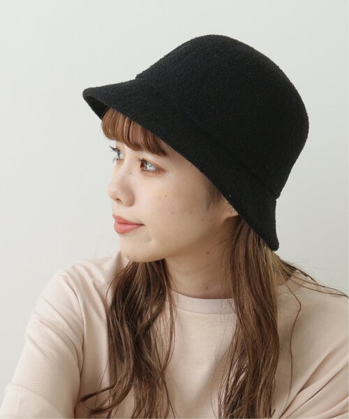 RAY CASSIN（レイカズン）の「パイルヤーンボウラーハット（ハット・レディース・ブラック/ベージュ・FREE）」の3枚目の写真