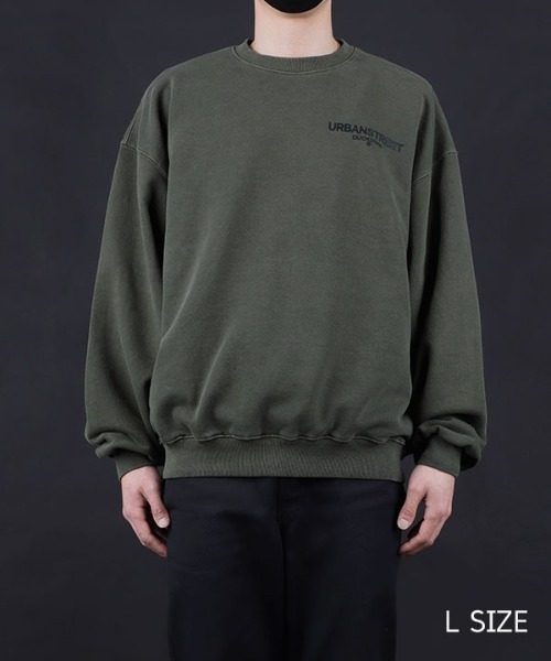 DUCKDIVE(ダックダイブ)の「【DUCKDIVE 】ロゴクルーネックスウェットシャツ / SYB LOGO TOS CREWNECK SWEATSHIRT(スウェット・メンズ・アイボリー/ブラック/ダークカーキ/チャコール・LARGE/MEDIUM)」の4枚目の写真