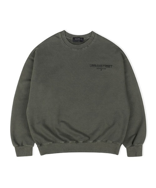 DUCKDIVE(ダックダイブ)の「【DUCKDIVE 】ロゴクルーネックスウェットシャツ / SYB LOGO TOS CREWNECK SWEATSHIRT(スウェット・メンズ・アイボリー/ブラック/ダークカーキ/チャコール・LARGE/MEDIUM)」の6枚目の写真