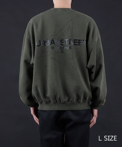 DUCKDIVE(ダックダイブ)の「【DUCKDIVE 】ロゴクルーネックスウェットシャツ / SYB LOGO TOS CREWNECK SWEATSHIRT(スウェット・メンズ・アイボリー/ブラック/ダークカーキ/チャコール・LARGE/MEDIUM)」の8枚目の写真