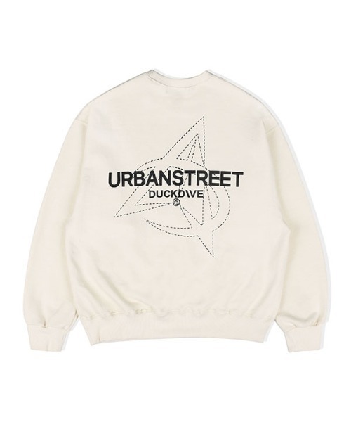 DUCKDIVE(ダックダイブ)の「【DUCKDIVE 】ロゴクルーネックスウェットシャツ / SYB LOGO TOS CREWNECK SWEATSHIRT(スウェット・メンズ・アイボリー/ブラック/ダークカーキ/チャコール・LARGE/MEDIUM)」の7枚目の写真