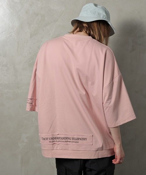 JACKROSE（ジャックローズ）の「JE-リメイクロゴ・SSTEE（Tシャツ/カットソー・メンズ・ホワイト/ブラック/ライトグリーン/ピンク・M/L）」の4枚目の写真