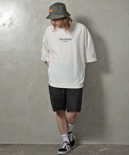 JACKROSE（ジャックローズ）の「JE-リメイクロゴ・SSTEE（Tシャツ/カットソー・メンズ・ホワイト/ブラック/ライトグリーン/ピンク・M/L）」の5枚目の写真