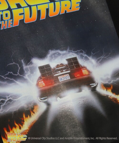 FREAK'S STORE（フリークスストア）の「WEB限定 BACK TO THE FUTURE/バック・トゥ・ザ・フューチャー 別注 バックプリントTシャツ/ビッグシルエット（Tシャツ/カットソー・メンズ・ホワイト/ベージュ/ブラック/サックスブルー・SMALL/LARGE/MEDIUM）」の5枚目の写真