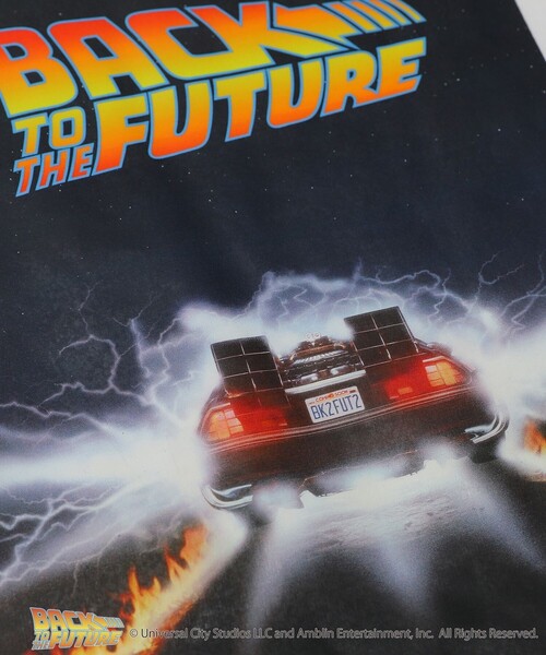FREAK'S STORE（フリークスストア）の「WEB限定 BACK TO THE FUTURE/バック・トゥ・ザ・フューチャー 別注 バックプリントTシャツ/ビッグシルエット（Tシャツ/カットソー・メンズ・ホワイト/ベージュ/ブラック/サックスブルー・SMALL/LARGE/MEDIUM）」の22枚目の写真