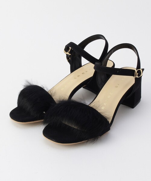 ◆Banner Barrett ファー付きストラップサンダル