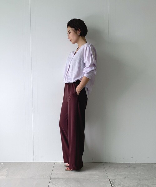 JET（ジェット）の「◆【ウォッシャブル】2wayツイルスリムワイドパンツ（その他パンツ・レディース・ベージュ/ネイビー/ブラウン系その他・04/02/00）」の8枚目の写真