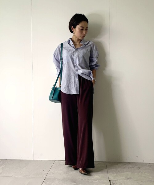 JET（ジェット）の「◆【ウォッシャブル】2wayツイルスリムワイドパンツ（その他パンツ・レディース・ベージュ/ネイビー/ブラウン系その他・04/02/00）」の12枚目の写真