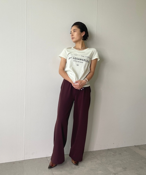 JET（ジェット）の「◆【ウォッシャブル】2wayツイルスリムワイドパンツ（その他パンツ・レディース・ベージュ/ネイビー/ブラウン系その他・04/02/00）」の5枚目の写真