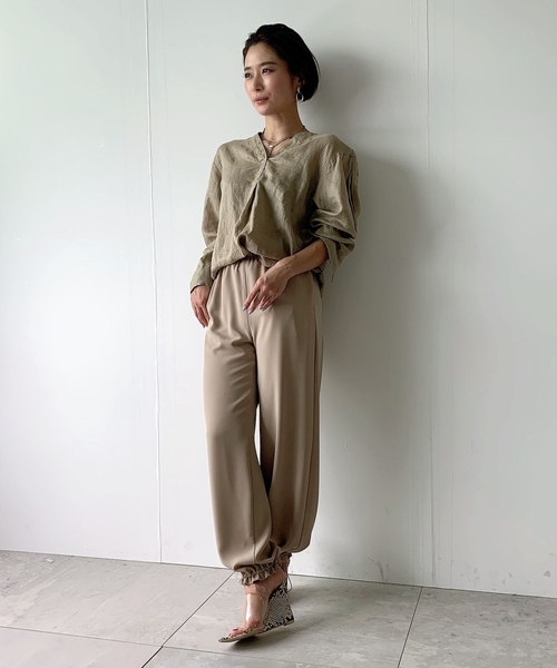 JET（ジェット）の「◆【ウォッシャブル】2wayツイルスリムワイドパンツ（その他パンツ・レディース・ベージュ/ネイビー/ブラウン系その他・04/02/00）」の16枚目の写真