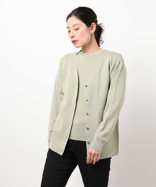 Te chichi（テチチ）の「強撚ニットアンサンブル（アンサンブル・レディース・オフホワイト/モカ/カーキ・ﾌﾘ-）」の7枚目の写真