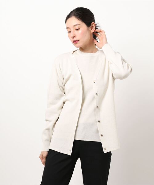 Te chichi（テチチ）の「強撚ニットアンサンブル（アンサンブル・レディース・オフホワイト/モカ/カーキ・ﾌﾘ-）」の10枚目の写真