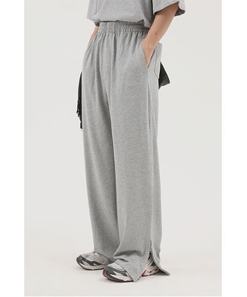 MASONPRINCE（メイソンプリンス）の「【MASONPRINCE】Hem zip sweatpants XXK4017（その他パンツ・メンズ・ブラック/ライトグレー・XL/L/S/M）」の2枚目の写真