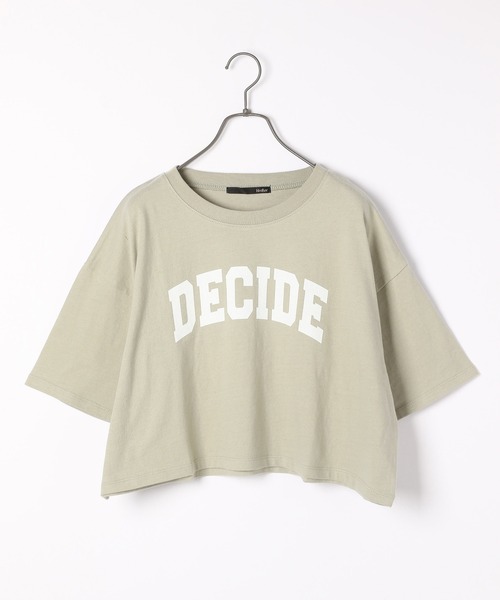 Heather（ヘザー）の「アソートクロップドＴシャツ　948601（Tシャツ/カットソー・レディース・ブラック/グリーン/ホワイト×レッド/ホワイト×ブラック/ブルー/オレンジ/ホワイト×グリーン・FREE）」の8枚目の写真