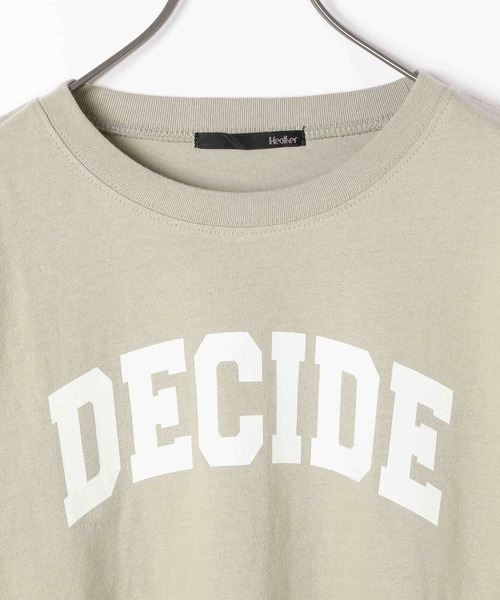 Heather（ヘザー）の「アソートクロップドＴシャツ　948601（Tシャツ/カットソー・レディース・ブラック/グリーン/ホワイト×レッド/ホワイト×ブラック/ブルー/オレンジ/ホワイト×グリーン・FREE）」の10枚目の写真