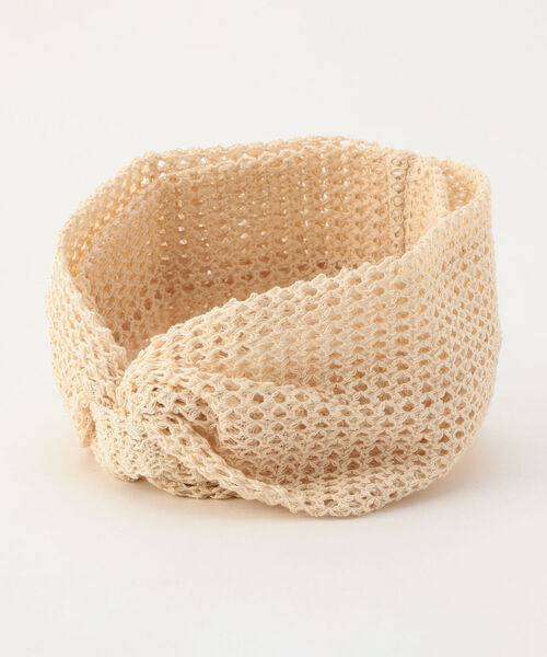 CONTROL FREAK / CTFK（コントロールフリーク）の「【CONTROL FREAK/コントロールフリーク】クロシェヘアバンド（ヘアバンド・レディース・ブラック/ベージュ・FREE）」の2枚目の写真