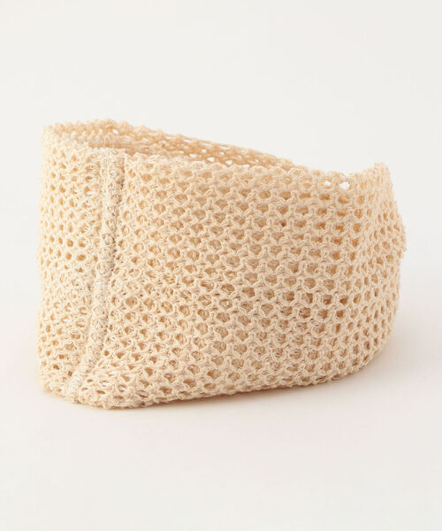 CONTROL FREAK / CTFK（コントロールフリーク）の「【CONTROL FREAK/コントロールフリーク】クロシェヘアバンド（ヘアバンド・レディース・ブラック/ベージュ・FREE）」の3枚目の写真