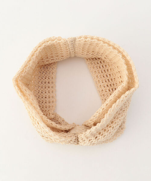 CONTROL FREAK / CTFK（コントロールフリーク）の「【CONTROL FREAK/コントロールフリーク】クロシェヘアバンド（ヘアバンド・レディース・ブラック/ベージュ・FREE）」の4枚目の写真