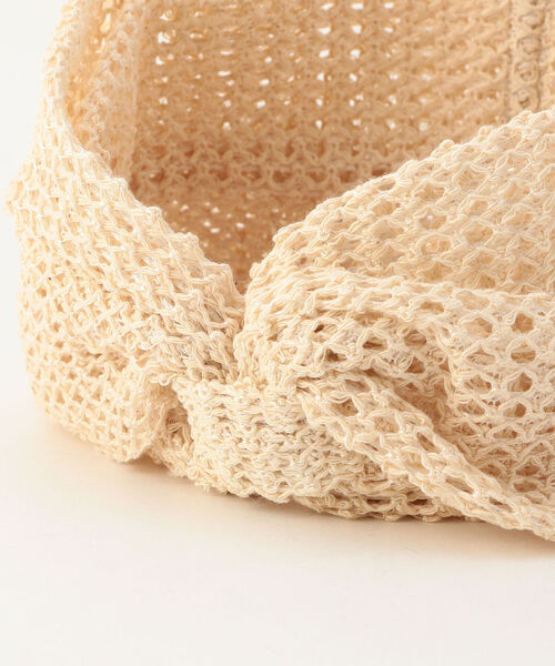 CONTROL FREAK / CTFK（コントロールフリーク）の「【CONTROL FREAK/コントロールフリーク】クロシェヘアバンド（ヘアバンド・レディース・ブラック/ベージュ・FREE）」の5枚目の写真