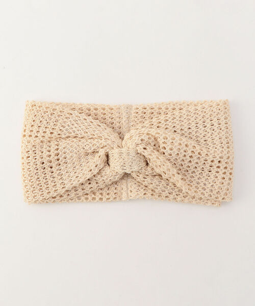 CONTROL FREAK / CTFK（コントロールフリーク）の「【CONTROL FREAK/コントロールフリーク】クロシェヘアバンド（ヘアバンド・レディース・ブラック/ベージュ・FREE）」の6枚目の写真