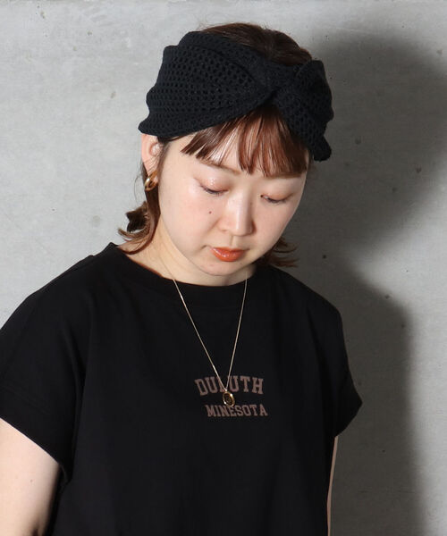 CONTROL FREAK / CTFK（コントロールフリーク）の「【CONTROL FREAK/コントロールフリーク】クロシェヘアバンド（ヘアバンド・レディース・ブラック/ベージュ・FREE）」の7枚目の写真