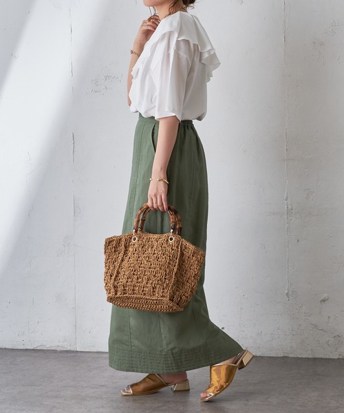 DISCOAT(ディスコート)の「フリルプルオーバー(Tシャツ/カットソー・レディース・ライトグレー/オフホワイト/ブラック・FREE)」の7枚目の写真