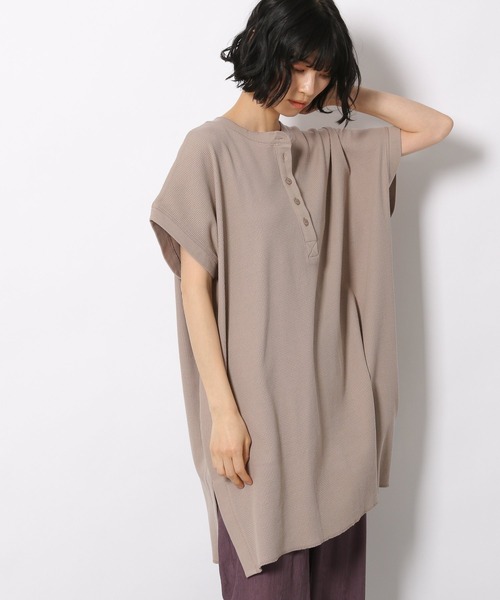 LAKOLE（ラコレ）の「ワッフルBIGヘンリーベスト / 948414（ベスト・レディース・ブラウン系その他/ブルー/ライトベージュ/オフホワイト・SMALL/MEDIUM）」の3枚目の写真