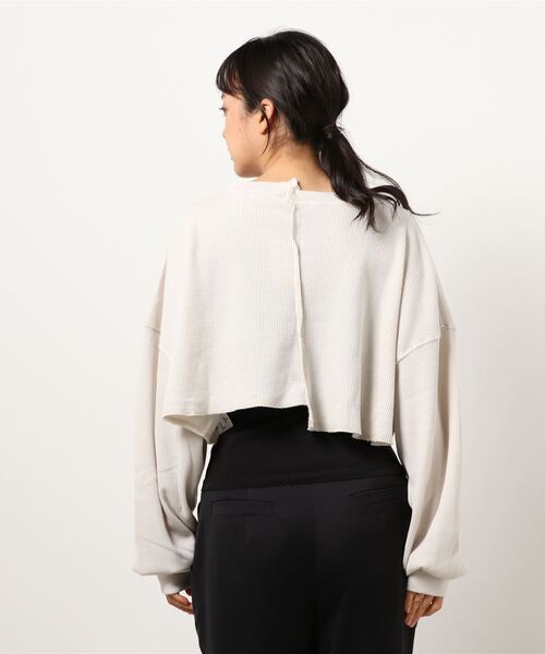 Shelly island(シェリーアイランド)の「サーマルショートアシメプルオーバー(Tシャツ/カットソー・レディース・ベージュ/グリーン/モカ・FREE)」の21枚目の写真