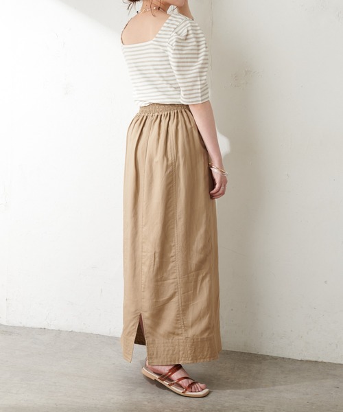 DISCOAT（ディスコート）の「パワショルボーダープルオーバー（Tシャツ/カットソー・レディース・ライトグレー/ブラック/ベビーピンク/ブルー・FREE）」の8枚目の写真