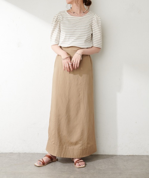 DISCOAT（ディスコート）の「パワショルボーダープルオーバー（Tシャツ/カットソー・レディース・ライトグレー/ブラック/ベビーピンク/ブルー・FREE）」の21枚目の写真