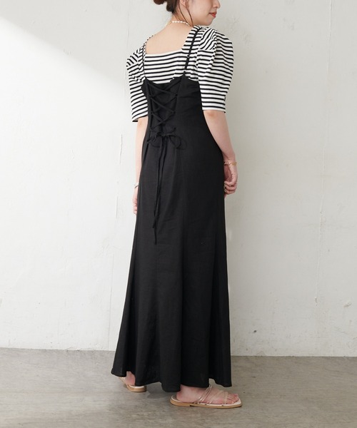 DISCOAT（ディスコート）の「パワショルボーダープルオーバー（Tシャツ/カットソー・レディース・ライトグレー/ブラック/ベビーピンク/ブルー・FREE）」の5枚目の写真