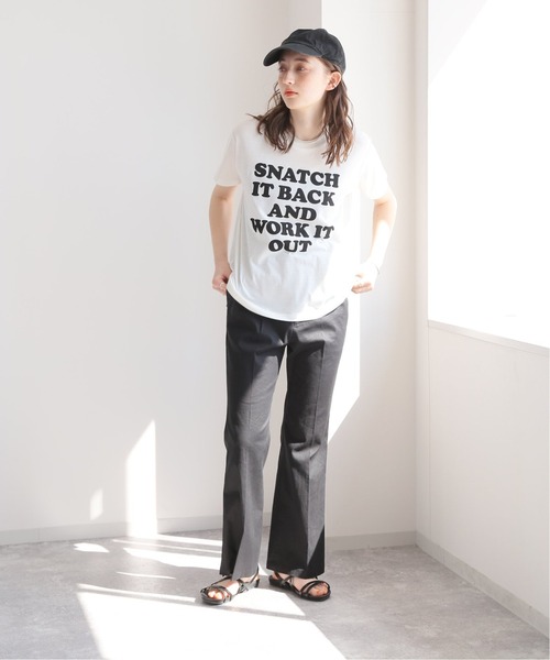 JOURNAL STANDARD relume（ジャーナルスタンダード　レリューム）の「ロゴプリント クルーネック TEE◆（Tシャツ/カットソー・レディース・ホワイト/ブラック/グリーン・FREE）」の16枚目の写真