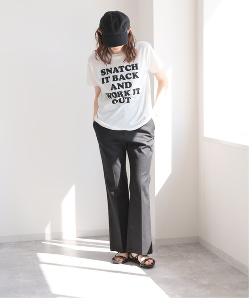 JOURNAL STANDARD relume（ジャーナルスタンダード　レリューム）の「ロゴプリント クルーネック TEE◆（Tシャツ/カットソー・レディース・ホワイト/ブラック/グリーン・FREE）」の12枚目の写真