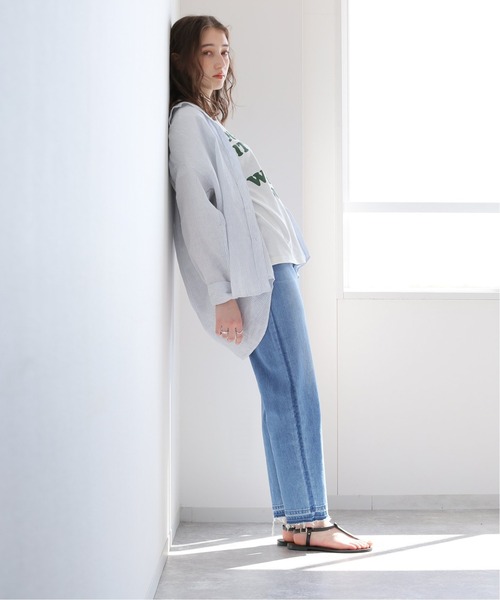 JOURNAL STANDARD relume（ジャーナルスタンダード　レリューム）の「ロゴプリント クルーネック TEE◆（Tシャツ/カットソー・レディース・ホワイト/ブラック/グリーン・FREE）」の21枚目の写真