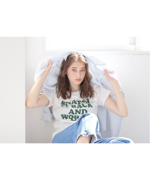 JOURNAL STANDARD relume（ジャーナルスタンダード　レリューム）の「ロゴプリント クルーネック TEE◆（Tシャツ/カットソー・レディース・ホワイト/ブラック/グリーン・FREE）」の13枚目の写真