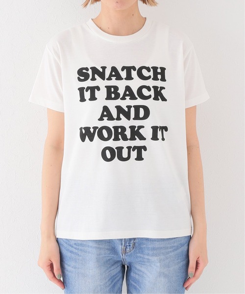 JOURNAL STANDARD relume（ジャーナルスタンダード　レリューム）の「ロゴプリント クルーネック TEE◆（Tシャツ/カットソー・レディース・ホワイト/ブラック/グリーン・FREE）」の5枚目の写真