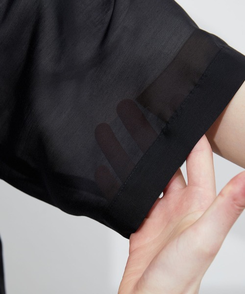 JUNRED（ジュンレッド）の「ピンタックシアーシャツ（シャツ/ブラウス・メンズ・ブラック/サックスブルー/グリーン・M/L）」の14枚目の写真