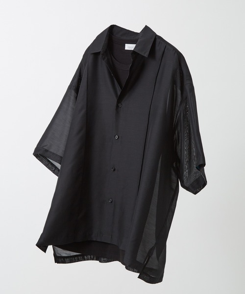 JUNRED（ジュンレッド）の「ピンタックシアーシャツ（シャツ/ブラウス・メンズ・ブラック/サックスブルー/グリーン・M/L）」の4枚目の写真