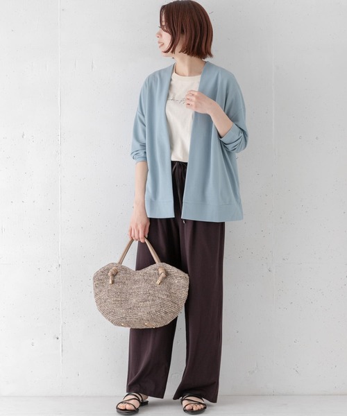 URBAN RESEARCH Sonny Label(アーバンリサーチサニーレーベル)の「〈接触冷感〉 UVカットカノコカーディガン(カーディガン/ボレロ・レディース・グレー系その他/ブルー系その他/ネイビー・FREE)」の5枚目の写真