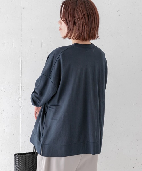 URBAN RESEARCH Sonny Label(アーバンリサーチサニーレーベル)の「〈接触冷感〉 UVカットカノコカーディガン(カーディガン/ボレロ・レディース・グレー系その他/ブルー系その他/ネイビー・FREE)」の8枚目の写真