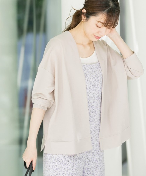 URBAN RESEARCH Sonny Label(アーバンリサーチサニーレーベル)の「〈接触冷感〉 UVカットカノコカーディガン(カーディガン/ボレロ・レディース・グレー系その他/ブルー系その他/ネイビー・FREE)」の14枚目の写真