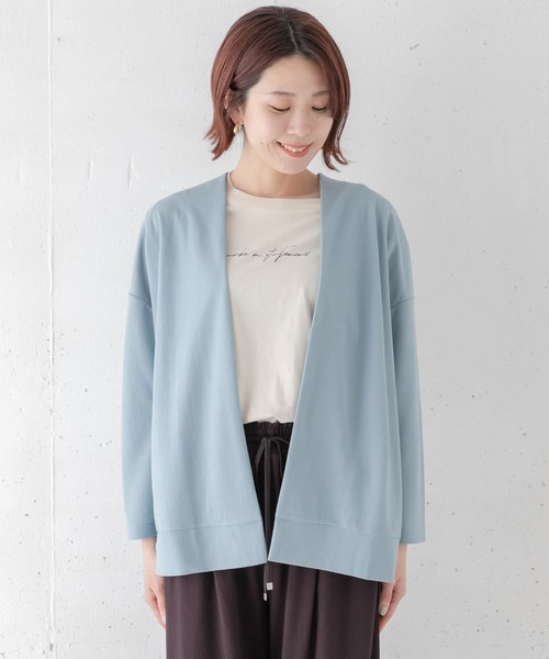 URBAN RESEARCH Sonny Label(アーバンリサーチサニーレーベル)の「〈接触冷感〉 UVカットカノコカーディガン(カーディガン/ボレロ・レディース・グレー系その他/ブルー系その他/ネイビー・FREE)」の18枚目の写真