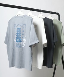 Salong hameu（サロン ハミュー）の「中華バックプリントTシャツ（Tシャツ/カットソー・メンズ）」