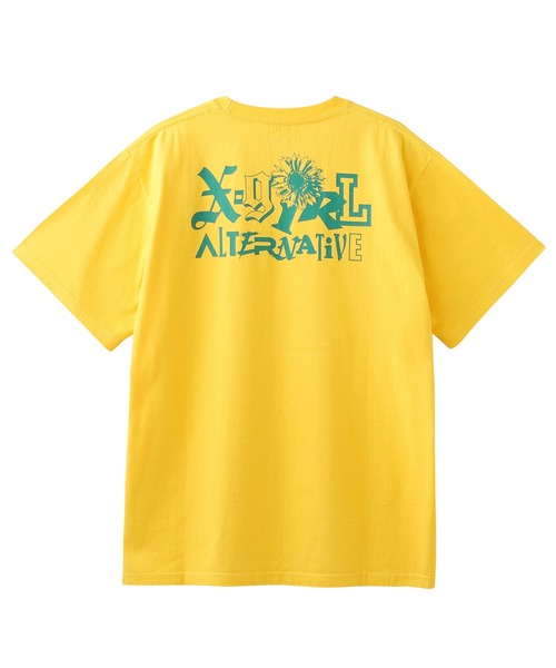 X-girl（エックスガール）の「SUNFLOWER LOGO S/S TEE（Tシャツ/カットソー・レディース・ホワイト/イエロー/グリーン/ブラック・M/XL/L/S）」の18枚目の写真